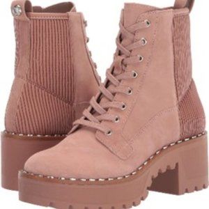 VINCE CAMUTO MOVELLY LUG-SOLE BOOTIE, MALVA PINK, 7M